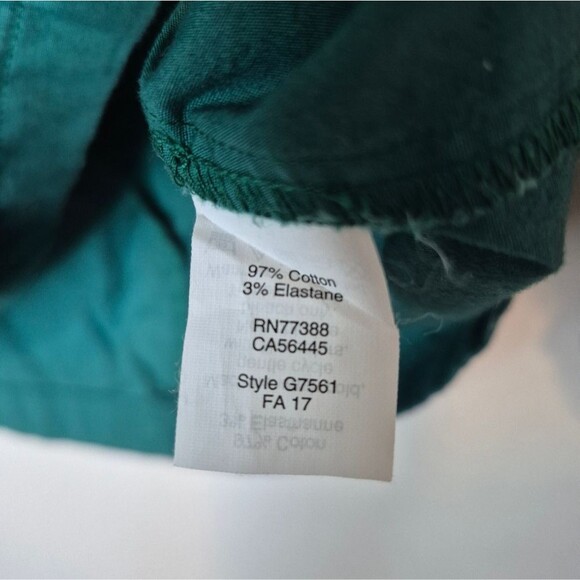 J. Crew Kelly Green Blouse with Ruffle Sleeves Size 00 Double Zero - Picture 3 of 5